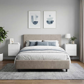 Vidaxl wandbeugel bedkast 2 st hoogglans wit 33 x 34,5 x 40 cm