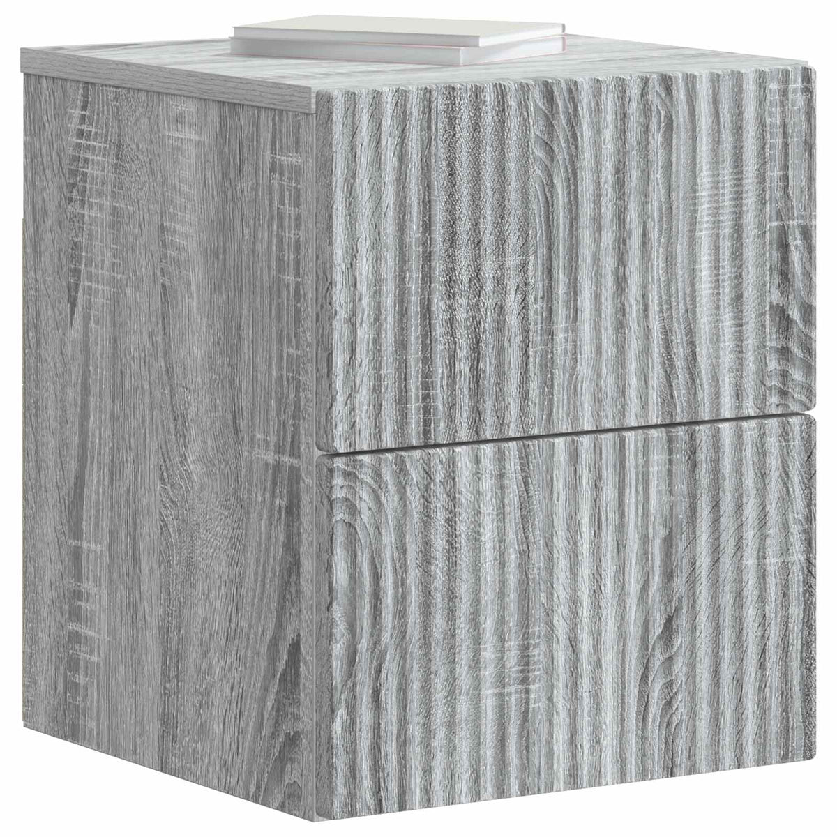 Vidaxl wandbeugel bedkast 2 st grijs sonoma 33 x 34,5 x 40 cm