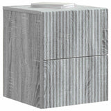 Vidaxl wandbeugel bedkast 2 st grijs sonoma 33 x 34,5 x 40 cm