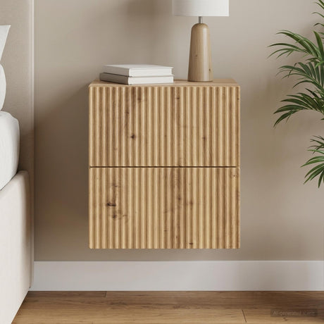 Vidaxl wandbeugel bedkast artisanaal eiken 33 x 34,5 x 40 cm