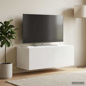 Vidaxl wandbeugel tv-kast wit 78,5 x 41 x 30 cm bewerkt hout