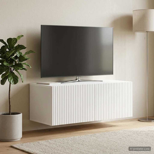 Vidaxl wandbeugel tv-kast wit 78,5 x 41 x 30 cm bewerkt hout