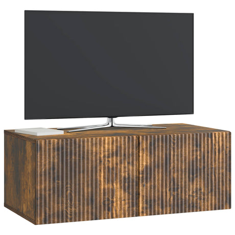 Vidaxl wandbeugel tv-kast 78,5 x 41 x 30 cm gerookt eiken bewerkt hout