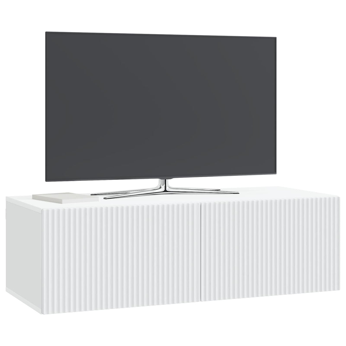 Vidaxl wandbeugel tv-kast wit 98 x 41 x 30 cm bewerkt hout