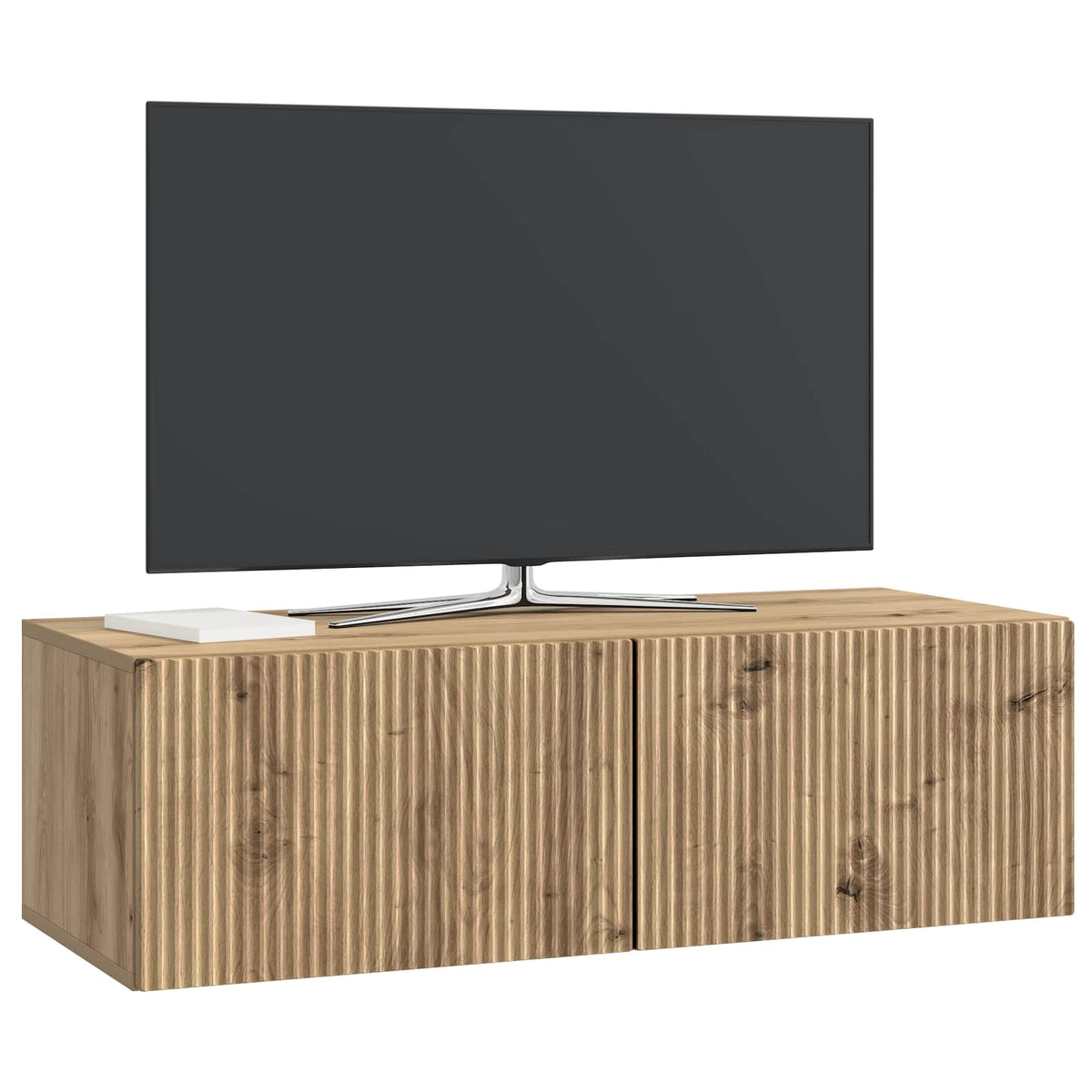Vidaxl wandbeugel tv-kast 98 x 41 x 30 cm artisanaal eiken