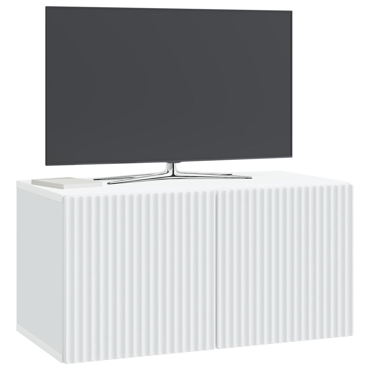 Vidaxl wandbeugel tv-kast wit 59,5 x 31 x 30 cm bewerkt hout