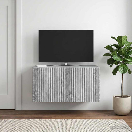 Vidaxl wandbeugel tv-kast 59,5 x 31 x 30 cm grijs sonoma bewerkt hout