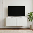 Vidaxl wandbeugel tv-kast wit 78,5 x 31 x 30 cm bewerkt hout