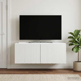 Vidaxl wandbeugel tv-kast wit 78,5 x 31 x 30 cm bewerkt hout