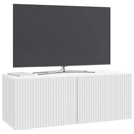 Vidaxl wandbeugel tv-kast wit 78,5 x 31 x 30 cm bewerkt hout