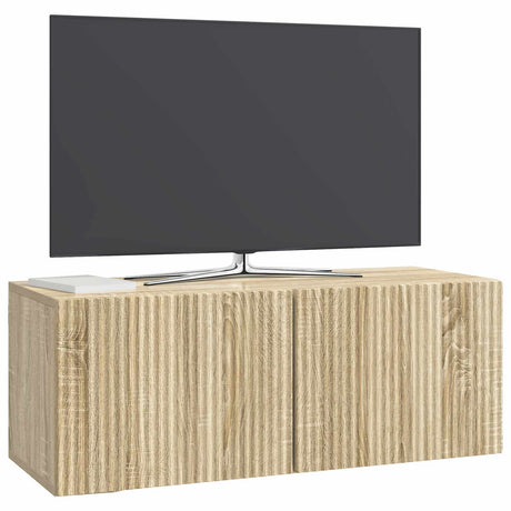 Vidaxl wandbeugel tv-kast 78,5 x 31 x 30 cm sonoma eiken bewerkt hout
