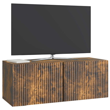 Vidaxl wandbeugel tv-kast 78,5 x 31 x 30 cm gerookt eiken bewerkt hout