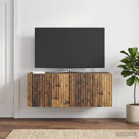 Vidaxl wandbeugel tv-kast 78,5 x 31 x 30 cm oud hout bewerkt hout