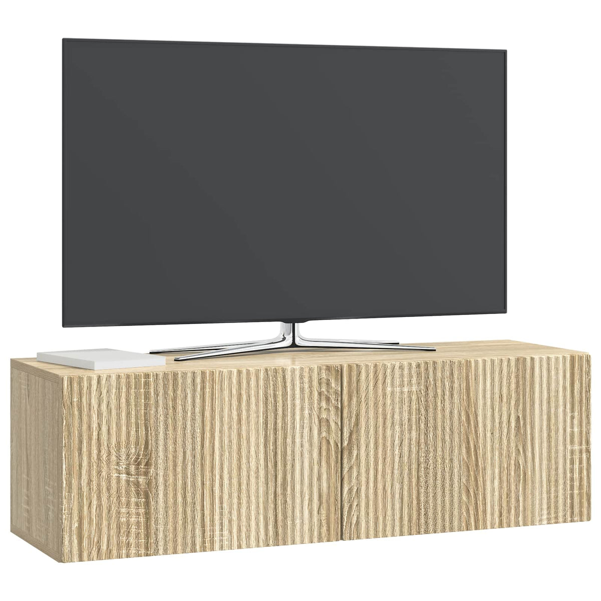 Vidaxl wandbeugel tv-kast 98 x 31 x 30 cm sonoma eiken bewerkt hout