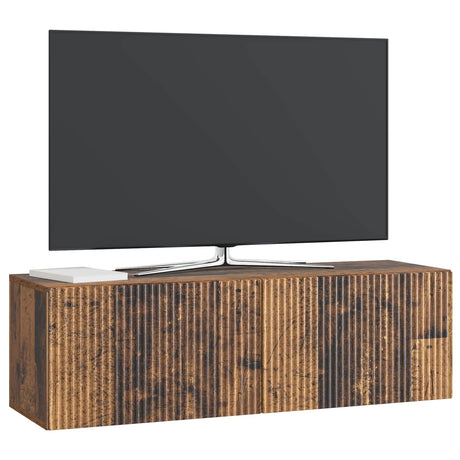 Vidaxl wandbeugel tv-kast 98 x 31 x 30 cm oud hout bewerkt hout
