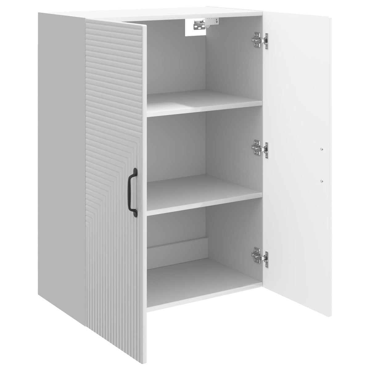 Vidaxl wandkast hoogglans wit 66 x 34,5 x 90 cm bewerkt hout