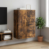 Vidaxl wandkast gerookt eiken 66 x 34,5 x 90 cm bewerkt hout