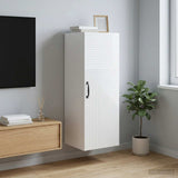 Vidaxl wandkast hoogglans wit 33 x 34,5 x 90 cm bewerkt hout