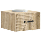 Vidaxl wandbeugel bedkast sonoma eiken 34,5 x 33 x 20 cm bewerkt hout