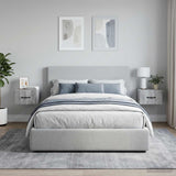 Vidaxl wandbeugel bedkast 2 st grijs sonoma 34,5 x 33 x 20 cm