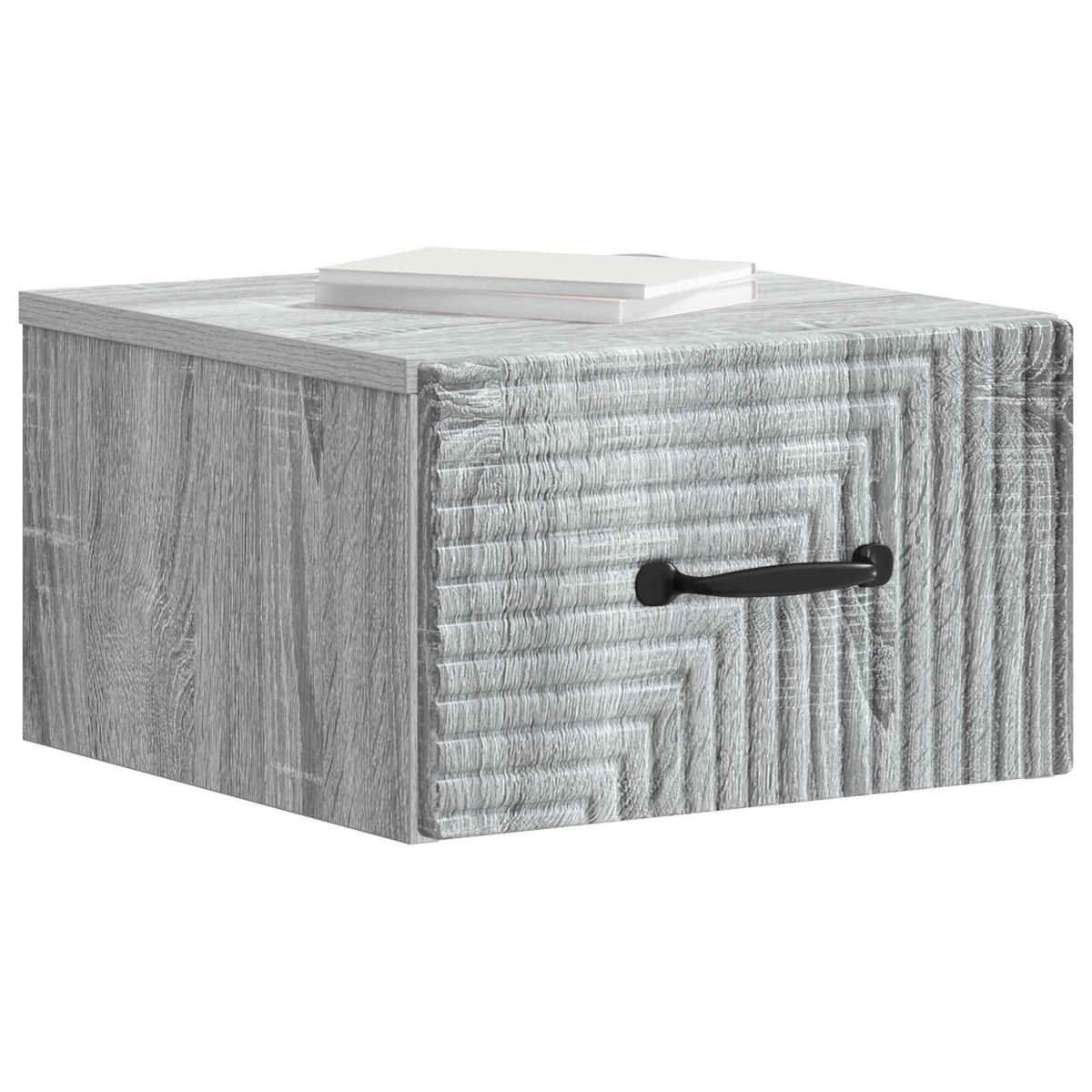 Vidaxl wandbeugel bedkast 2 st grijs sonoma 34,5 x 33 x 20 cm