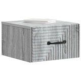 Vidaxl wandbeugel bedkast 2 st grijs sonoma 34,5 x 33 x 20 cm