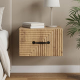 Vidaxl wandbeugel bedkast artisanaal eiken 34,5 x 33 x 20 cm
