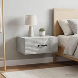 Vidaxl wandbeugel bedkast 2 st betongrijs 49 x 34,5 x 20 cm