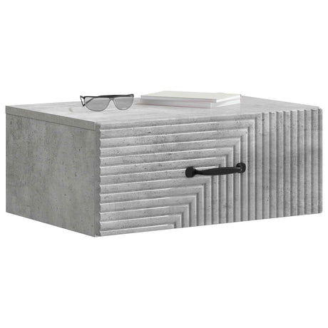 Vidaxl wandbeugel bedkast 2 st betongrijs 49 x 34,5 x 20 cm