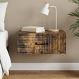 Vidaxl wandbeugel bedkast gerookt eiken 49 x 34,5 x 20 cm bewerkt hout