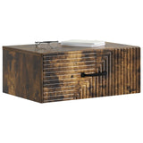 Vidaxl wandbeugel bedkast gerookt eiken 49 x 34,5 x 20 cm bewerkt hout