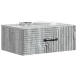 Vidaxl wandbeugel bedkast 2 st grijs sonoma 49 x 34,5 x 20 cm
