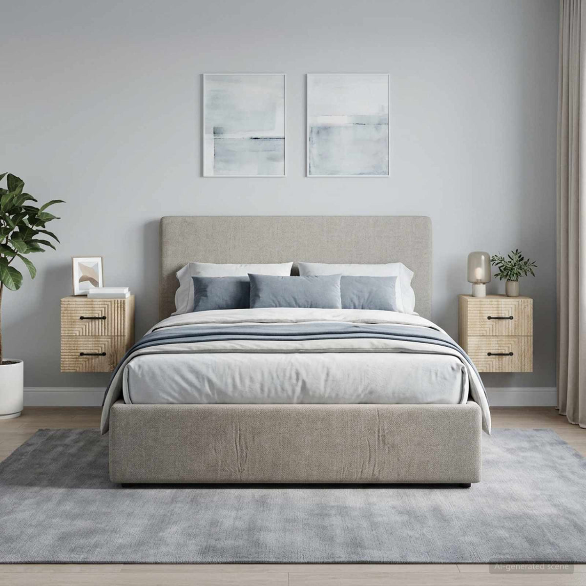 Vidaxl wandbeugel bedkast 2 st sonoma eiken 34,5 x 33 x 40 cm