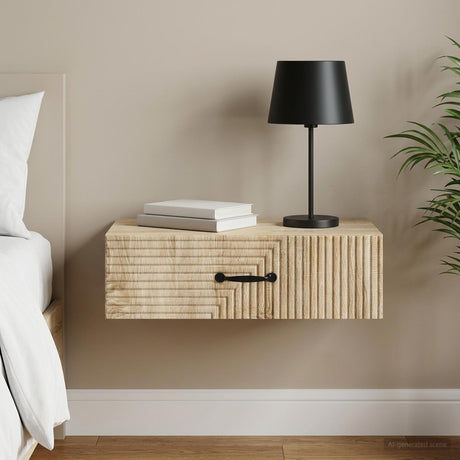 Vidaxl wandmontage zijtafel 59 x 34,5 x 17 cm bewerkt hout