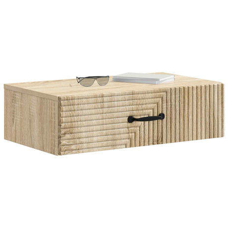 Vidaxl wandmontage zijtafel 59 x 34,5 x 17 cm bewerkt hout