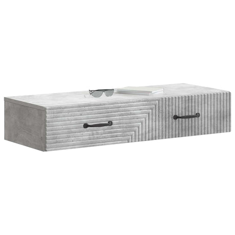 Vidaxl wandmontage zijtafel 87,5 x 34,5 x 17 cm bewerkt hout