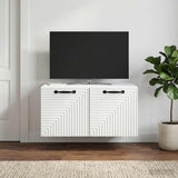 Vidaxl wandbeugel tv-kast wit 59,5 x 41 x 30 cm bewerkt hout