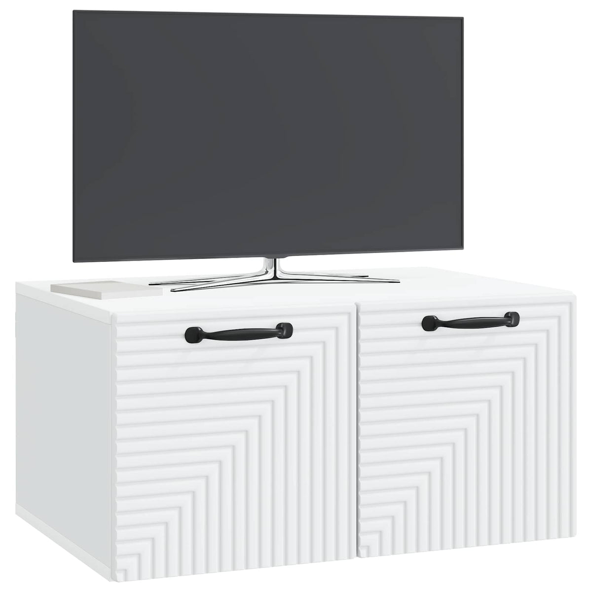 Vidaxl wandbeugel tv-kast wit 59,5 x 41 x 30 cm bewerkt hout