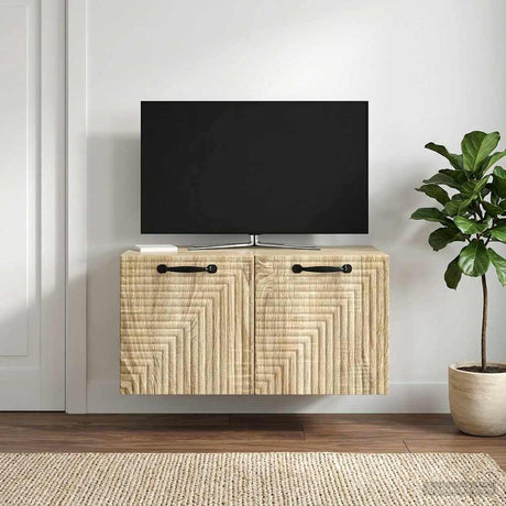 Vidaxl wandbeugel tv-kast sonoma eiken 59,5 x 41 x 30 cm bewerkt hout