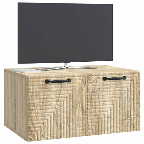 Vidaxl wandbeugel tv-kast sonoma eiken 59,5 x 41 x 30 cm bewerkt hout