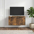 Vidaxl wandbeugel tv-kast gerookt eiken 59,5 x 41 x 30 cm bewerkt hout