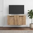 Vidaxl wandbeugel tv-kast 59,5 x 41 x 30 cm artisanaal eiken