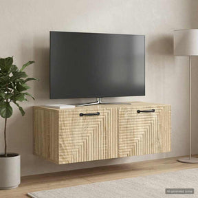 Vidaxl wandbeugel tv-kast sonoma eiken 78,5 x 41 x 30 cm bewerkt hout