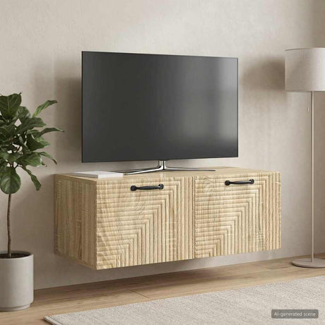 Vidaxl wandbeugel tv-kast sonoma eiken 78,5 x 41 x 30 cm bewerkt hout