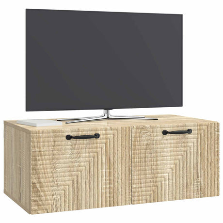 Vidaxl wandbeugel tv-kast sonoma eiken 78,5 x 41 x 30 cm bewerkt hout