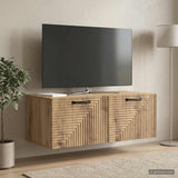 Vidaxl wandbeugel tv-kast 78,5 x 41 x 30 cm artisanaal eiken
