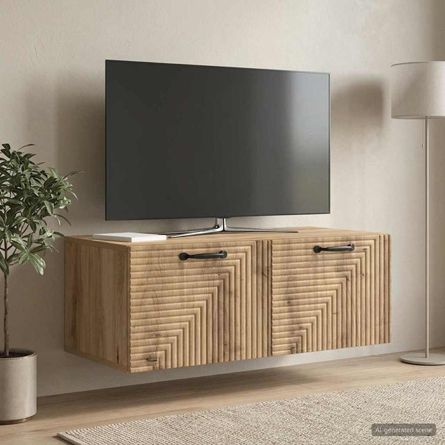 Vidaxl wandbeugel tv-kast 78,5 x 41 x 30 cm artisanaal eiken