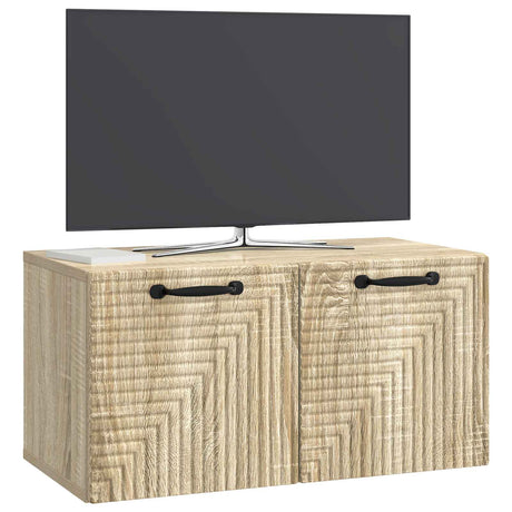 Vidaxl wandbeugel tv-kast sonoma eiken 59,5 x 31 x 30 cm bewerkt hout