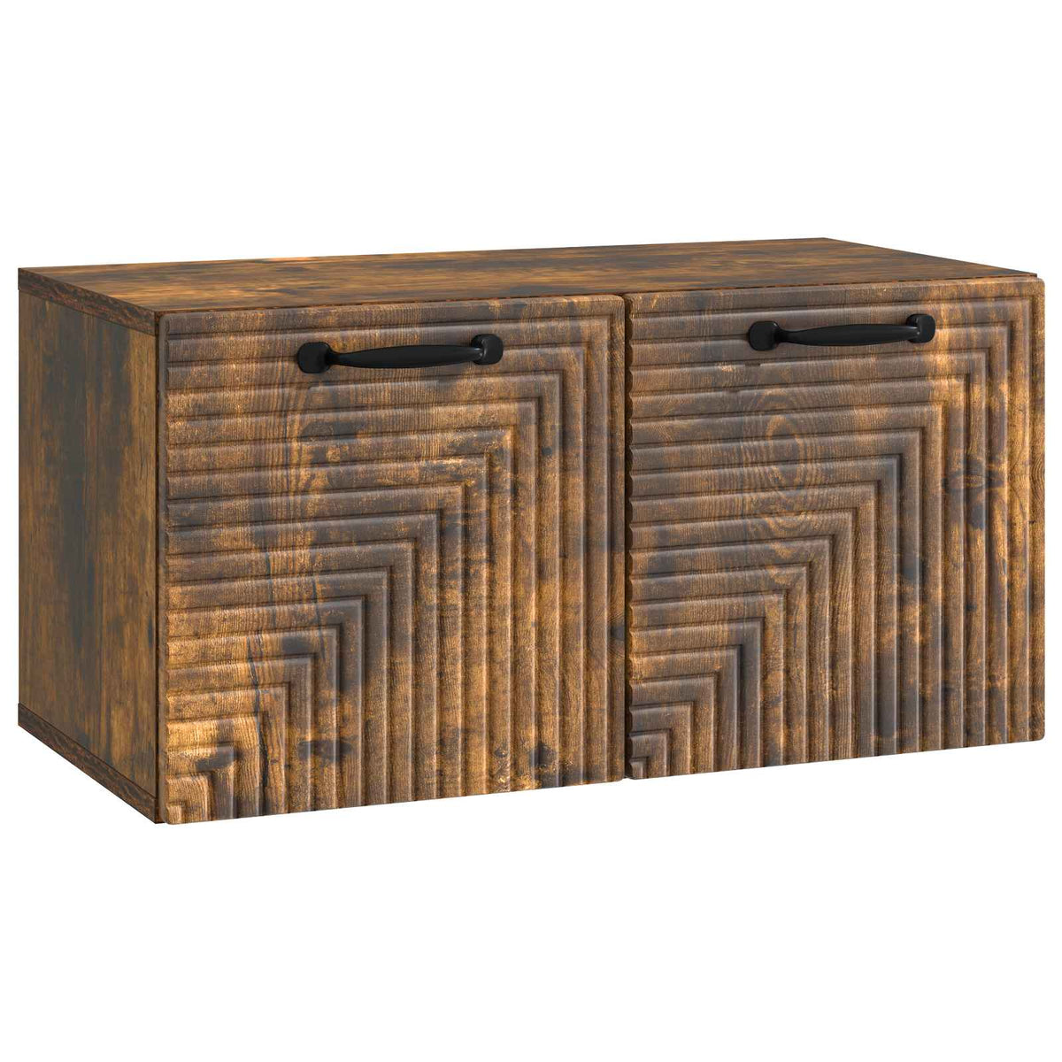 Vidaxl wandbeugel tv-kast gerookt eiken 59,5 x 31 x 30 cm bewerkt hout