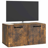 Vidaxl wandbeugel tv-kast gerookt eiken 59,5 x 31 x 30 cm bewerkt hout